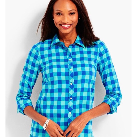 Talbots Tops - Talbots buffalo check plaid shirt